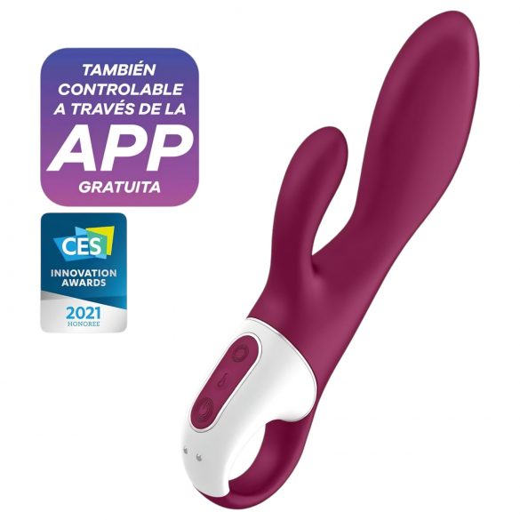 Satisfyer Heated Affair - ciepły, czerwony wibrator z ramieniem łechtaczkowym