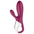 Satisfyer Hot Bunny - inteligentny ciepły wibrator z króliczkiem (czerwony)