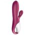 Satisfyer Hot Bunny - inteligentny ciepły wibrator z króliczkiem (czerwony)