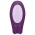 Satisfyer Double Joy - wodoodporny wibrator dla par (fioletowy)