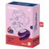 Satisfyer Double Joy - wodoodporny wibrator dla par (fioletowy)