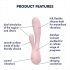 Satisfyer Mono Flex - inteligentny wodoodporny wibrator (jasny róż)