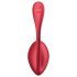 Satisfyer Shiny Petal - czerwone wibrujące jajko z pilotem