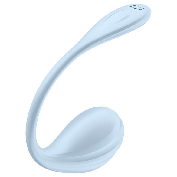 Satisfyer Smooth Petal - inteligentne wibrujące jajko (niebieskie)