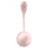 Satisfyer Ribbed Petal - różowe jajko z wibracjami radiowymi