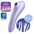 Satisfyer Dual Pleasure - inteligentny masażer 2w1 (fioletowy)