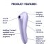 Satisfyer Dual Pleasure - inteligentny masażer 2w1 (fioletowy)