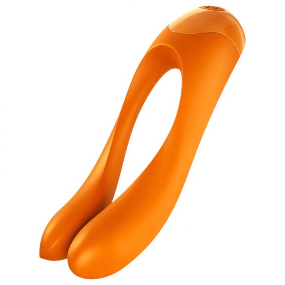 Satisfyer Candy Cane - wodoodporny, podwójny wibrator (pomarańczowy)