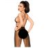 Penthouse Best Forplay - koronkowe body z tiulem (czarne) - M/L