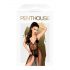 Penthouse Best Forplay - koronkowe body z tiulem (czarne) - M/L