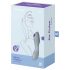 Satisfyer Curvy Trinity 3 - szary wielofunkcyjny wibrator 2w1