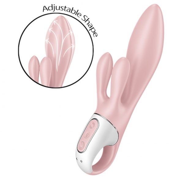 Satisfyer Air Pump Bunny 3 - pompowany wibrator (różowy)