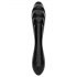 Satisfyer Dazzling Crystal 1 - dwustronne szklane dildo (czarne)