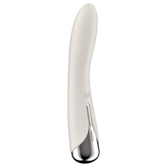 Satisfyer Spinning Vibe 1 - G-punkt wibrátor z wirującą główką (beżowy)