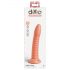 Dillio Wild Thing - prążkowany dildo (19 cm) - pomarańczowy