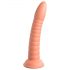 Dillio Wild Thing - prążkowany dildo (19 cm) - pomarańczowy