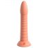 Dillio Wild Thing - prążkowany dildo (19 cm) - pomarańczowy