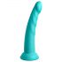 Dillio Slim Seven - przyssawkowy stymulujący dildo (20 cm) - turkusowy