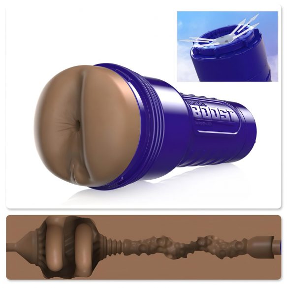 Fleshlight Boost Blast - realistyczny masturbator (brązowy)