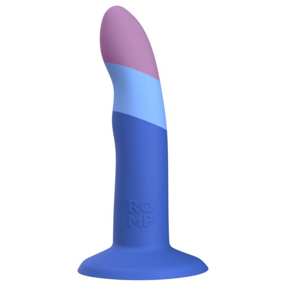 ROMP Piccolo - elastyczny silikonowy dildo (niebieski-fiolet)