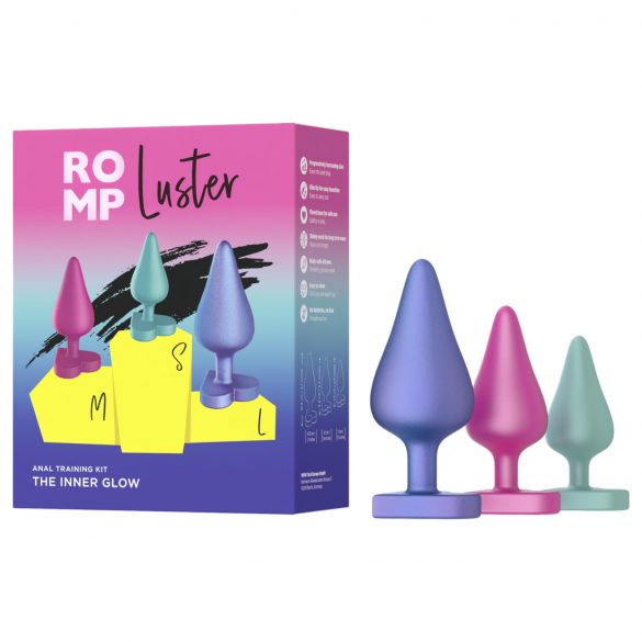 ROMP Luster - zestaw do treningu analnego (3 sztuki)