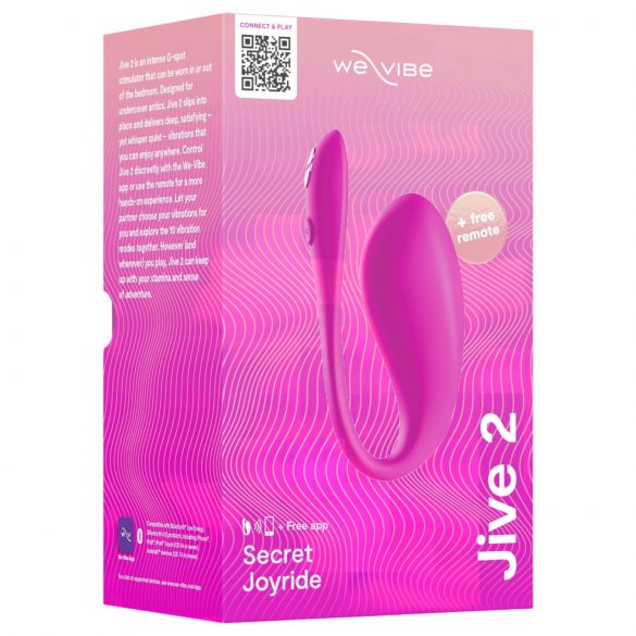 We-Vibe Jive 2 - akumulatorowe, smart jajo wibrujące (różowe)