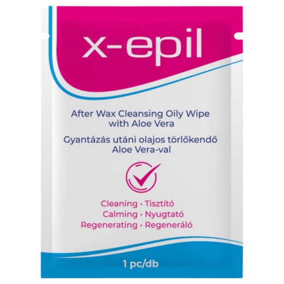 X-Epil - Chusteczki po depilacji z aloesem (1 szt.)