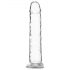 Addiction Crystal - przezroczysty dildo z podstawą 18 cm