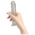 Addiction Crystal - przezroczysty dildo z podstawą 18 cm