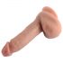 Dual Density - naturalnie realistyczny dildo z przyssawką - 18 cm