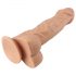 Lovetoy Real Extreme - naturalny dildo z przyssawką i jądrami - 23 cm