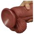 Lovetoy - realistyczny dwuwarstwowy dildo 26 cm (naturalny)