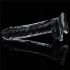 Lovetoy Flawless Clear - przyssawkowy dildo - 19 cm (przezroczysty)