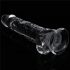 Lovetoy Flawless Clear - przyssawkowy dildo - 19 cm (przezroczysty)