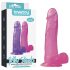 Lovetoy Jelly Studs - realistyczny dildo z podstawą 20 cm (różowy)