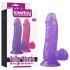 Lovetoy Jelly Studs - realistyczne dildo 15cm (fioletowe)