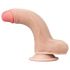 Lovetoy Sliding-Skin - dwuwarstwowy dildo - 18 cm (naturalny)