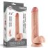 Lovetoy Sliding-Skin - dwuwarstwowe dildo - 23 cm (naturalny)