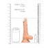 RealRock Dong 7 - naturalny dildo z jądrami (17cm)