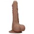 Realistyczny Dong 7 - natur 17 cm z jądrami