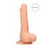 RealRock Dong 8 - realistyczny, jajeczny dildo (20cm) - naturalny