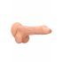 RealRock Dong 9 - realistyczny dildo z jądrami (23 cm) - naturalny