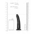 RealRock Smukły realistyczny dildo - 15,5cm (czarny)