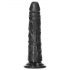 RealRock Smukły realistyczny dildo - 15,5cm (czarny)