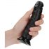 RealRock - realistyczny dildo z przyssawką - 15,5cm (czarny)