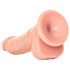 RealRock - realistyczny dildo z przyssawką - 15,5 cm (naturalny)