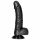 RealRock - przyssawkowy realistyczny dildo - 15,5 cm (czarny)