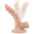 Dr. Skin 4 - realistyczny dildo z przyssawką - naturalny (12cm)