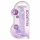 REALROCK - przezroczysty realistyczny dildo - fioletowy (19cm)