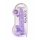 REALROCK - przezroczysty realistyczny dildo - fioletowy (22 cm)